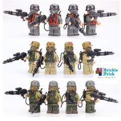 Đồ Chơi Lắp Ráp Army Mô Hình Nhân Vật Minifigure WW2 Súng Phun Lửa Flamethrower Quân Đội Các Nước