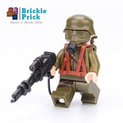Đồ Chơi Lắp Ráp Army Mô Hình Nhân Vật Minifigure WW2 Súng Phun Lửa Flamethrower Quân Đội Các Nước