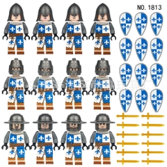 Đồ Chơi Lắp Ráp Hiệp Sĩ Trung Cổ Set 12 Nhân Vật Đầy Đủ Phụ Kiện