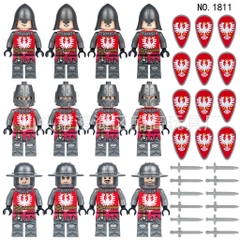 Đồ Chơi Lắp Ráp Hiệp Sĩ Trung Cổ Set 12 Nhân Vật Đầy Đủ Phụ Kiện