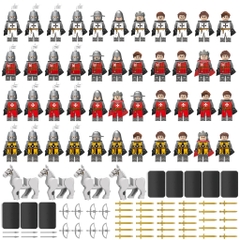 Đồ Chơi Lắp Ráp Hiệp Sĩ Trung Cổ Set 12 Nhân Vật Đầy Đủ Phụ Kiện