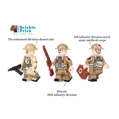 Đồ Chơi Lắp Ráp Mô Hình Nhân Vật Quân Đội - Lính Anh WW2 Cao Cấp Kèm Phụ Kiện