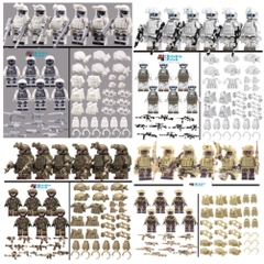 (Set 6 con) Đồ Chơi Lắp Ráp Mô Hình Quân Đội Các Nhân Vật Swat (Set Full Phụ Kiện) - Cập Nhật Mẫu Liên Tục