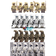 (Set 6 con) Đồ Chơi Lắp Ráp Mô Hình Quân Đội Các Nhân Vật Swat (Set Full Phụ Kiện) - Cập Nhật Mẫu Liên Tục
