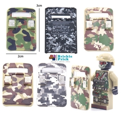 Đồ Chơi Lắp Ráp Mô Hình Phụ kiện Khiên màu camo vàng- Đồ Chơi Lắp Ráp - Brickie Prick
