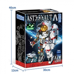 Đồ Chơi Lắp Ráp Mô Hình Robot Phi Hành Gia Siêu To Nửa Người -  Nửa Máy