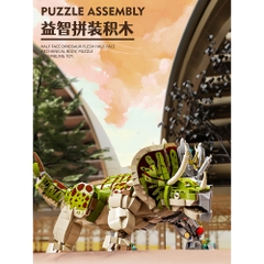Đồ Chơi Lắp Ráp Mô Hình Khủng Long Máy Sinoceratops - Có Khớp Cử Động Linh Hoạt - Kích Thước Lớn