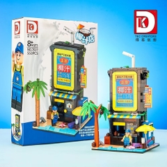 Đồ Chơi Lắp Ráp Mô Hình Thành Phố Các Quán Nước Tiệm Trà Tiệm Nước Dừa Tiệm Cafe Tiệm Trà Thảo Dược Cao Cấp