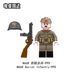 Đồ Chơi Lắp Ráp Mô Hình Nhân Vật Người Lính Các Nước Thế Chiến 2 WW2 Đức Anh Pháp Ý....