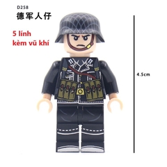 Đồ chơi lắp ráp Army - Minifigure Lính WW2 - Đồ Chơi Lắp Ráp - Brickie Prick