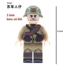 Đồ chơi lắp ráp Army - Minifigure Lính WW2 - Đồ Chơi Lắp Ráp - Brickie Prick