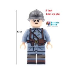 Đồ chơi lắp ráp Army - Minifigure Lính WW2 - Đồ Chơi Lắp Ráp - Brickie Prick