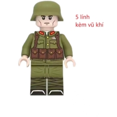 Đồ chơi lắp ráp Army - Minifigure Lính WW2 - Đồ Chơi Lắp Ráp - Brickie Prick