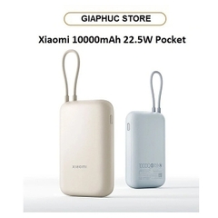 Pin sạc dự phòng Xiaomi 10000mAh Pocket có kèm cáp sạc