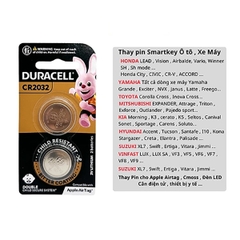 Vỉ 2 Viên Pin Duracell CR2016 Lithium 3V