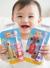 Bàn Chải Đánh Răng Trẻ Em HT8013 - Hộp 12 Cây - TOOTHBRUSH ( Kèm Xe, Máy Bay) - 8936140450035