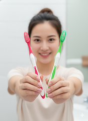 Bàn Chải Đánh Răng SUWADEE HT 8012 - 120 MÓC TRẮNG