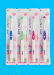Bàn Chải Đánh Răng ALEMI HT8055 VỈ TRẮNG - Hộp 50 cây - TOOTHBRUSH