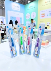 Bàn Chải Đánh Răng ALEMI HT8054 VỈ TRẮNG - Hộp 50 cây - TOOTHBRUSH