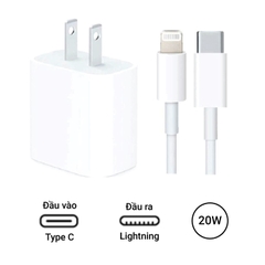 Bộ sạc nhanh 20W type C-to lightning (iphone 11-14prm)