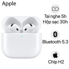 Tai nghe Bluetooth Apple AirPods 4 chống ồn chủ động