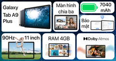 Máy tính bảng Samsung Galaxy Tab A9+ WiFi 8GB/128GB