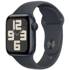 Apple Watch SE (2nd Generation) 40mm GPS (chỉ GPS), vỏ nhôm màu Đen Midnight (Midnight Aluminum Case), kèm dây cao su màu Đen Midnight