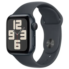 Apple Watch SE (2nd Generation) 44mm GPS (chỉ GPS), vỏ nhôm màu Đen Midnight (Midnight Aluminum Case), kèm dây cao su màu Đen Midnight