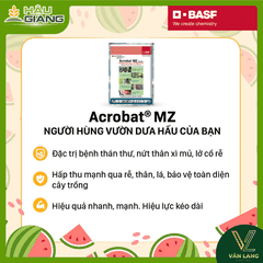 BASF - Thuốc trừ bệnh  ACROBAT® MZ 90/600WP - Dimethomorph 90g/kg + Mancozeb 600g/kg - Chuyên trừ các bệnh sương mai, giả sương mai, khô héo, thối rễ, nứt thân chảy nhựa, vàng lá…