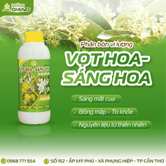 TD - Phân bón vi lượng VỌT HOA SÁNG HOA 500ML - B 2.000 ppm + Cu 1.000 ppm + Fe 1.000 ppm + Zn 1.000 ppm - Hỗ trợ ra hoa, bông sáng, dưỡng hoa khỏe, chống rụng