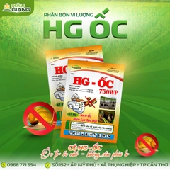 HẬU GIANG - Thuốc trừ ốc HG ỐC 750WP 80GR - Niclosamide: 750 g/kg - Đặc trị ốc bươu vàng