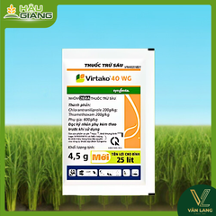 SYNGENTA - Thuốc trừ sâu VIRTAKO 40WG 4,5gr - Chlorantraniliprole 200g/kg + Thiamethoxam 200g/kg - Đặc trị sâu cuốn lá, sâu đục thân, rầy nâu, rầy lưng trắng, rệp