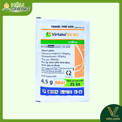 SYNGENTA - Thuốc trừ sâu VIRTAKO 40WG 4,5gr - Chlorantraniliprole 200g/kg + Thiamethoxam 200g/kg - Đặc trị sâu cuốn lá, sâu đục thân, rầy nâu, rầy lưng trắng, rệp