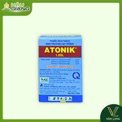 ADC - Thuốc kích thích sinh trưởng ATONIK 1.8SL 15ml - Sodium 5-nitroguaiacolate 3 g/lít + Sodium O-nitrophenolate 6 g/lít + Sodium P-nitrophenolate 9 g/lít - Giúp cây khởi động sinh trưởng, thúc đẩy ra rễ – bật chồi – nuôi lá, hỗ trợ ra hoa ổn định và đậu quả thuận lợi