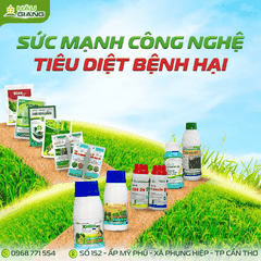 HẬU GIANG - Thuốc trừ bệnh HG VIL 5SC 1L -  Hexaconazole 50g/l - Phòng trừ phấn trắng, thối rễ, đốm vằn,... gỉ sắtđốm lá,