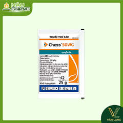 SYNGENTA - Thuốc trừ sâu CHESS 50WG 25g - Pymetrozine: 500 g/kg - Đăc trị rầy nâu, rầy phấn trắng, rầy lưng trắng, bọ trĩ, rầy bông,...