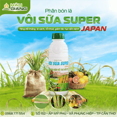 TD - Phân bón vi lượng VÔI SỮA SUPER JAPAN 1L - CaO 11% + B 2.000 ppm - Cải thiện đất, giúp cây khỏe mạnh, lá xanh bền, hạt chắc sáng