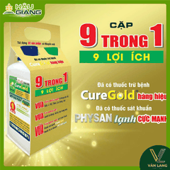 LÚA VÀNG - Thuốc trừ bệnh CURE GOLD 375SC & PHYSAN 20SL - Azoxystrobin 200g/L + Difenoconazole 125g/L + Hexaconazole 50g/L + Quaternary Ammonium Salt 20% w/w - Đặc trị đạo ôn lá, đạo ôn cổ bông, lem lép hạt, đốm vằn, vàng lá