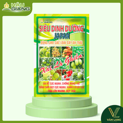 HẬU GIANG - Phân bón vi lượng SIÊU DINH DƯỠNG JAPAN 1KG - Zn 15.000 ppm + Acid Humic 70% - Cải thiện đất, giúp rễ khỏe, đâm chồi, đòng to, trái đẹp, giảm rụng trái