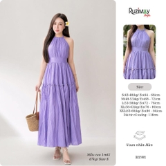 Đầm maxi cổ yếm Ruzimay Style R1900 dáng dài xòe