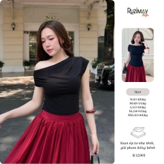 Áo thun nữ Ruzimay RA2000 lệch vai co giãn mềm mại thanh lịch