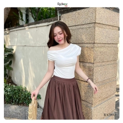 Áo thun nữ Ruzimay RA2000 lệch vai co giãn mềm mại thanh lịch