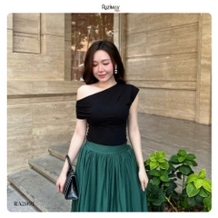 Áo thun nữ Ruzimay RA2000 lệch vai co giãn mềm mại thanh lịch