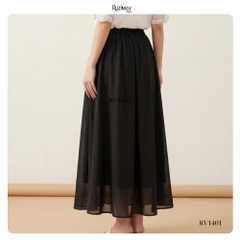 Chân váy voan nữ Ruzimay RV1401 dài 95cm dáng xòe mềm thanh lịch