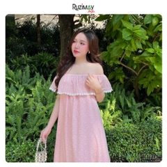 Đầm Maxi Ruzimay Trễ Vai Flora dáng dài R1600