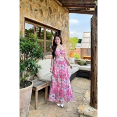 Đầm maxi cup ngực dáng xòe R0201