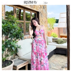 Đầm maxi cup ngực dáng xòe R0201
