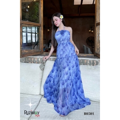 Đầm Maxi Dáng dài Hoa Tulip R0500