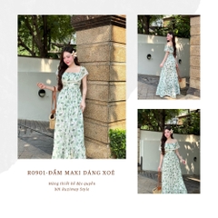 Đầm maxi trễ vai dáng dài R0900