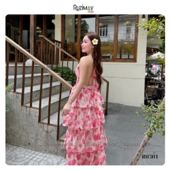 Đầm maxi xếp tầng dáng dài R0300